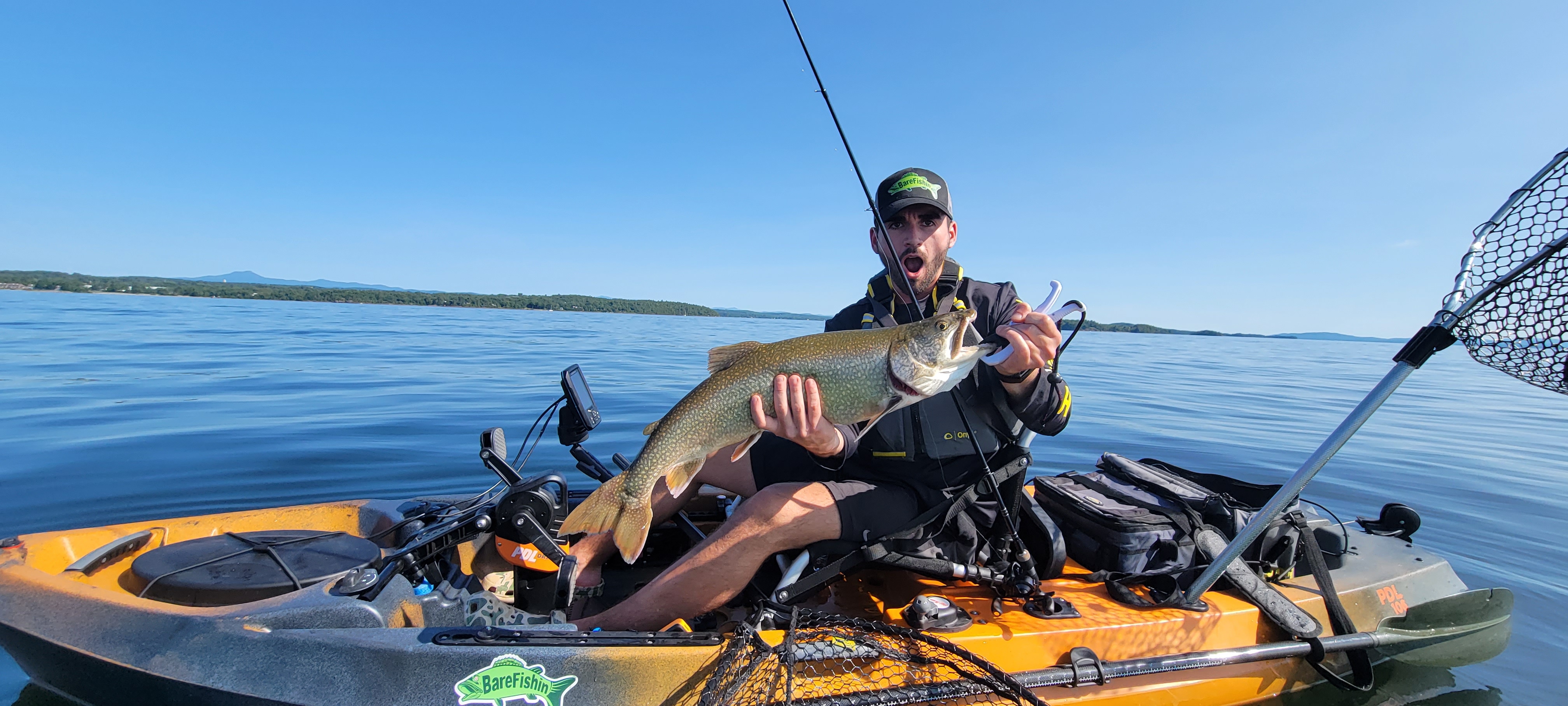 Barefishin with a beauty laker.