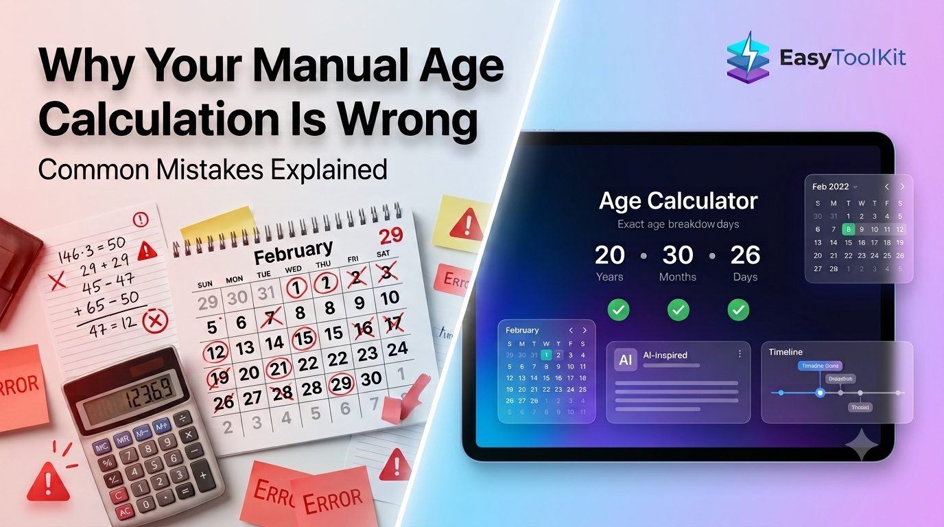 Why Your Manual Age Calculation Is Wrong (Common Mistakes Explained)