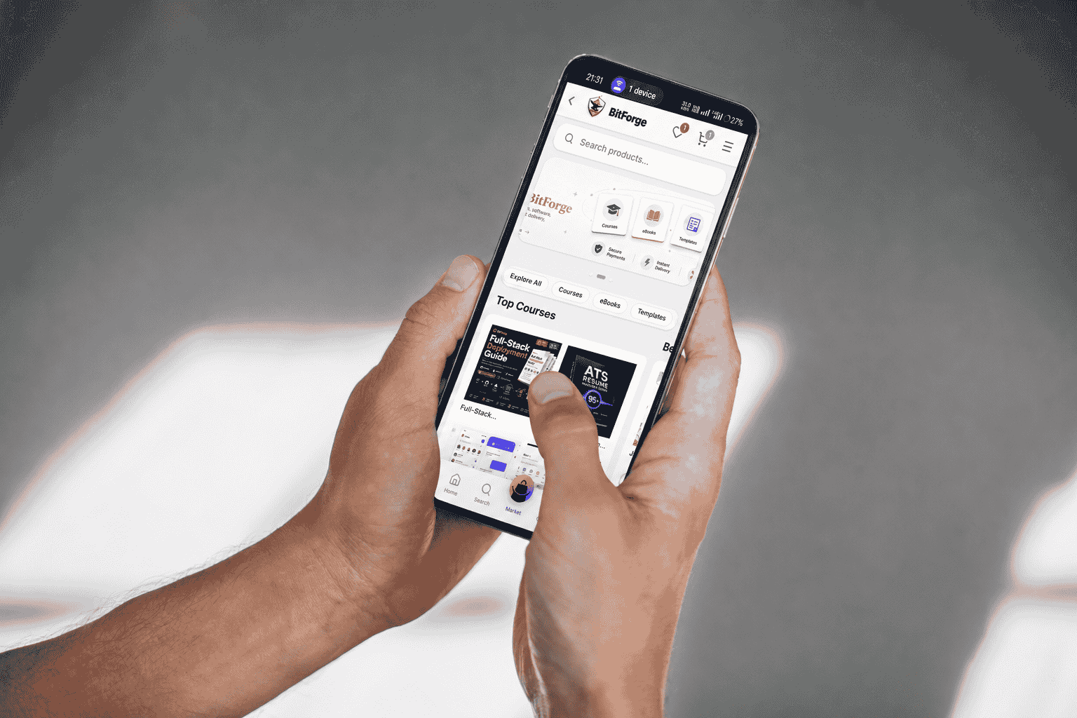 BitForge App on Mobile