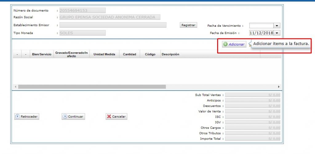 Cómo emitir una factura electrónica en SUNAT: guía paso a paso - Imagen informativa 5