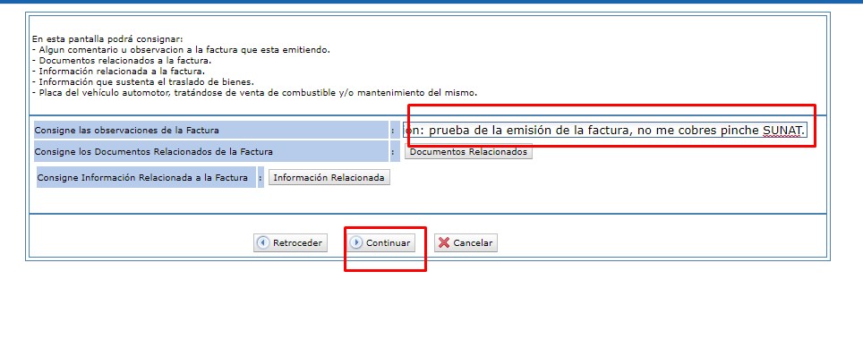Cómo emitir una factura electrónica en SUNAT: guía paso a paso - Imagen informativa 6