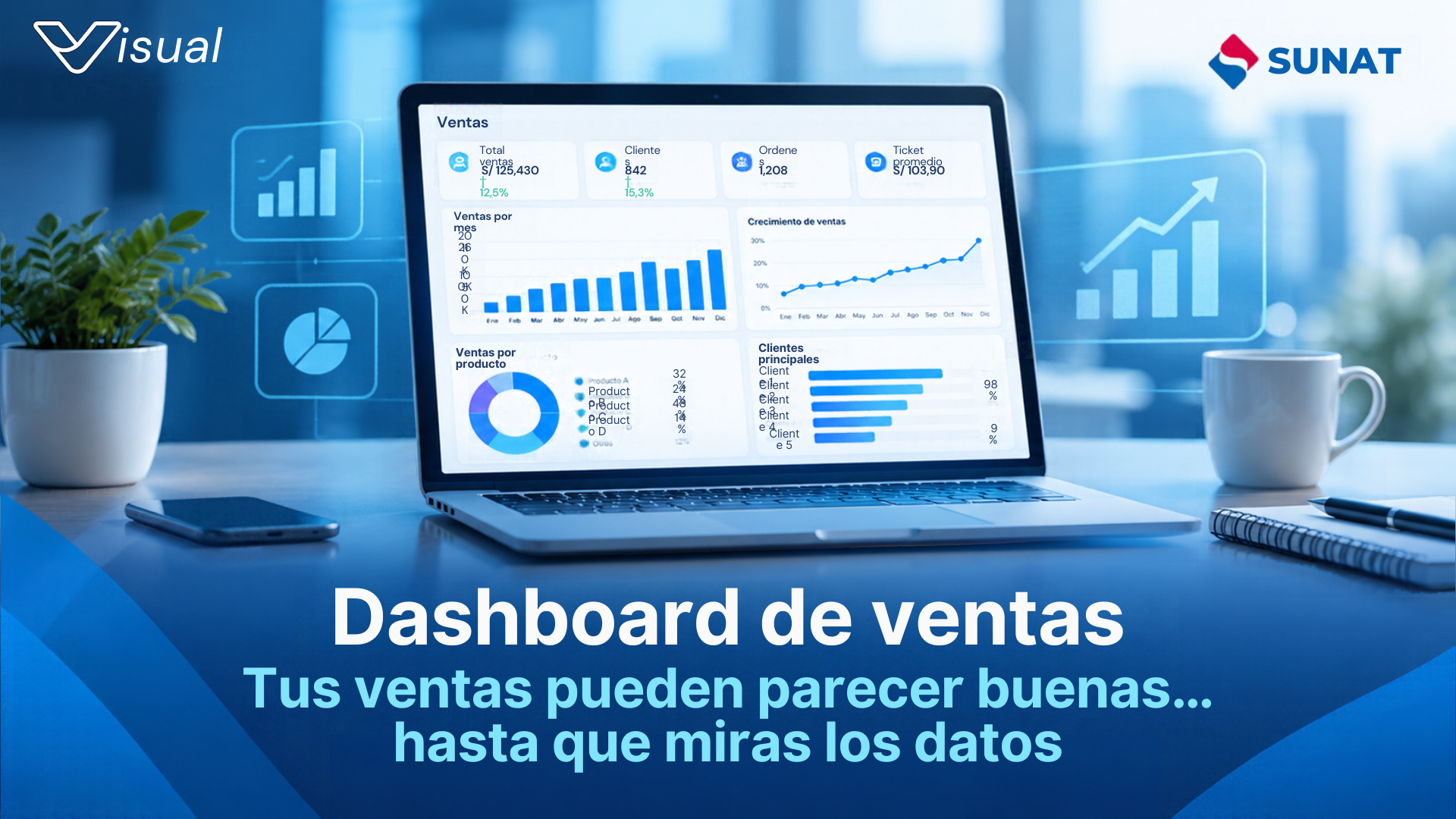 Dashboard de ventas: qué es, ejemplos y cómo crear uno