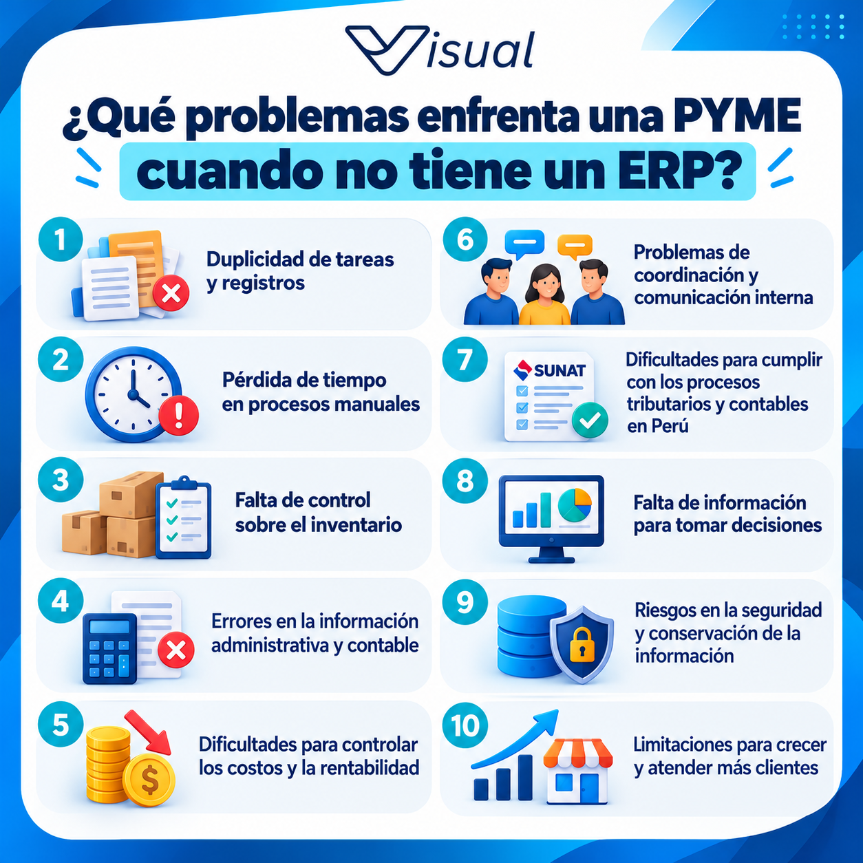 El costo de no tener un ERP: los errores que afectan a las PYMES - Imagen informativa 2