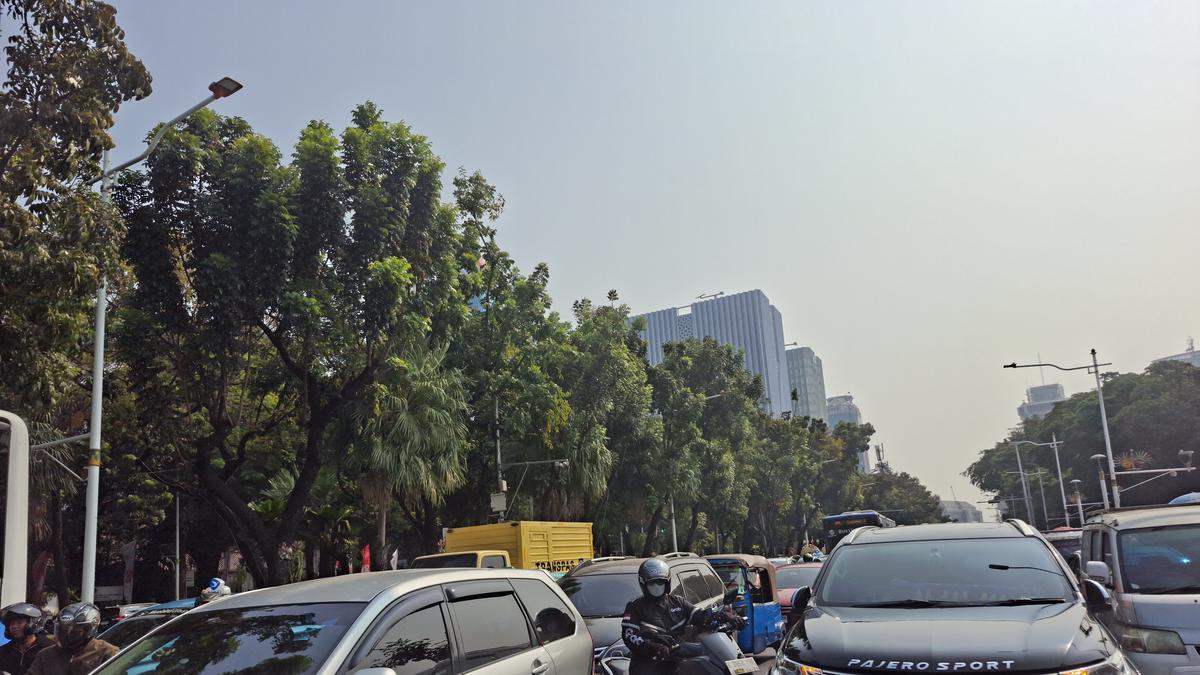 Kondisi Terkini Lalu Lintas Sekitar Monas saat Pesta Rakyat HUT RI
