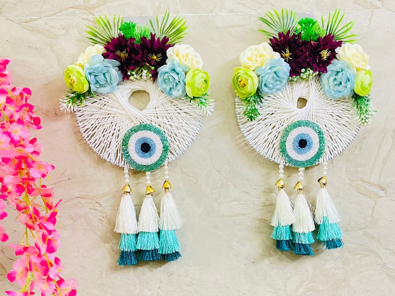 Handcrafted Floral Wall Hanging