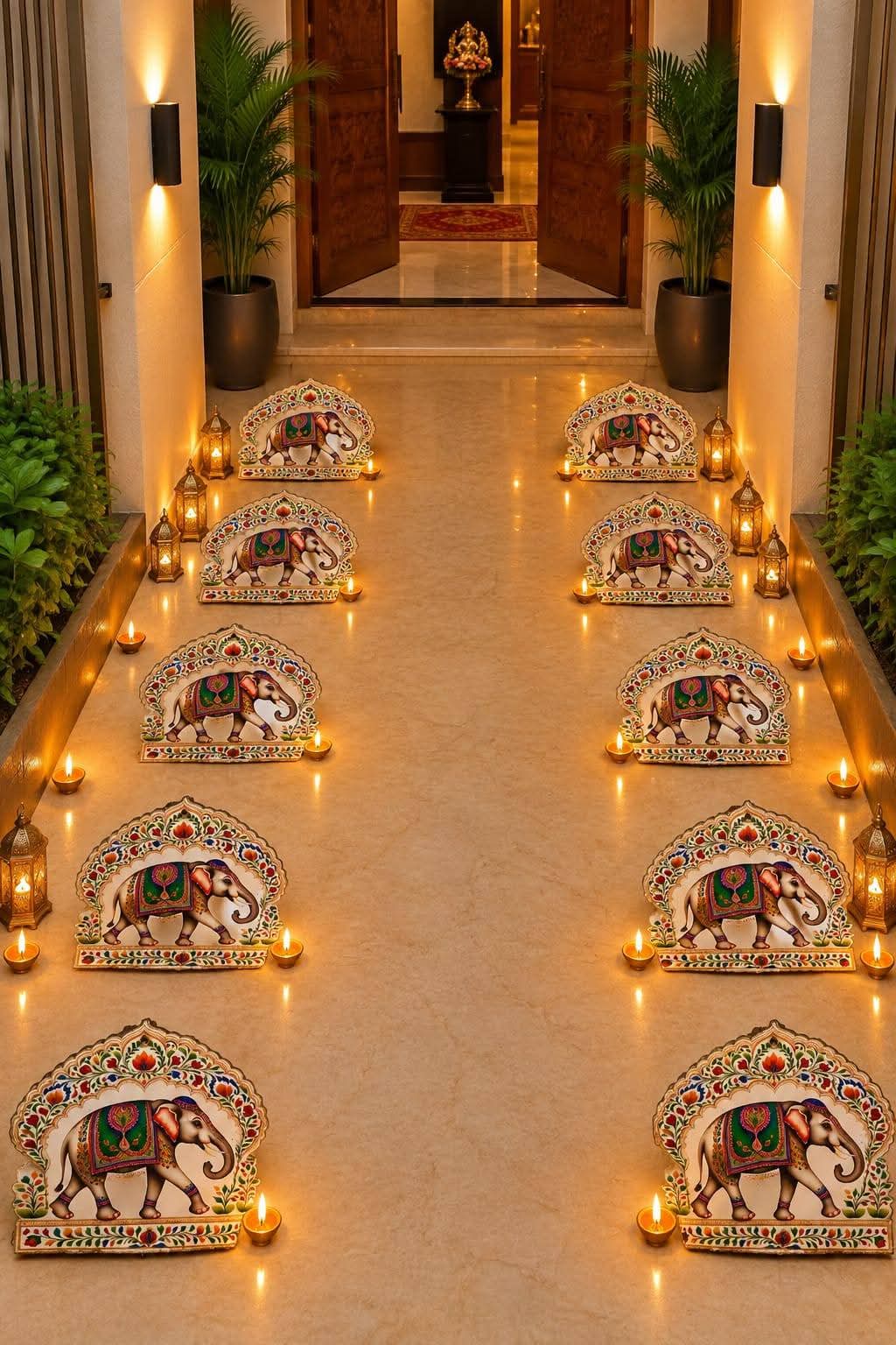 Elephant Rangoli