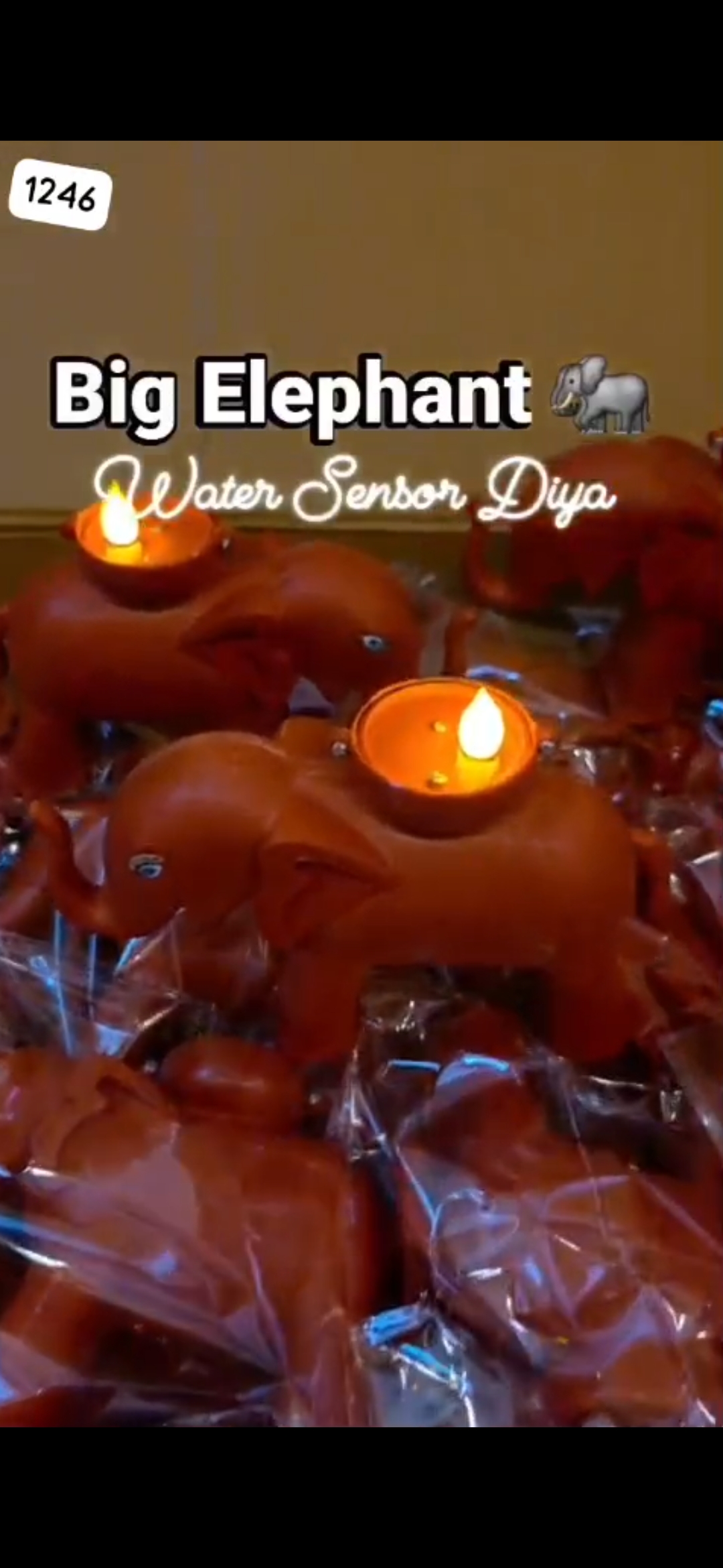 Elephant water sensor diya