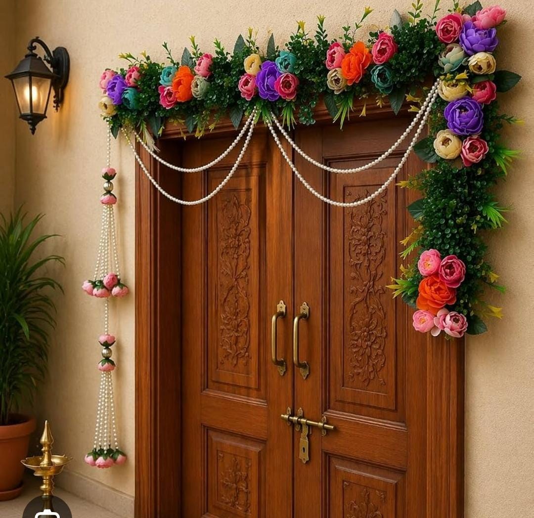 Handmade toran and hanging combo