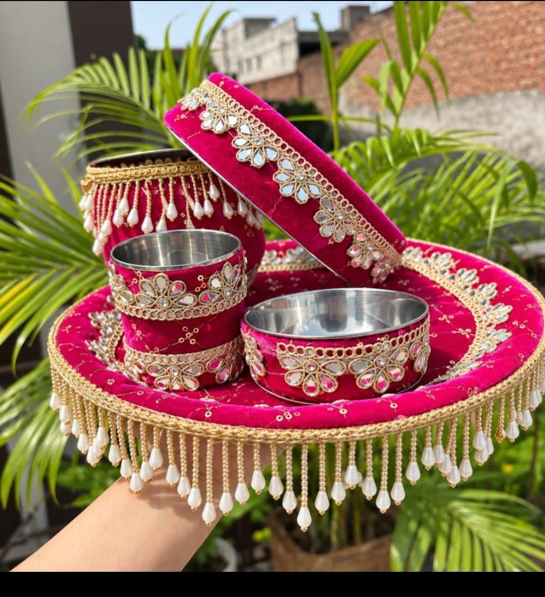 Handcrafted Karwachauth Thali Set
