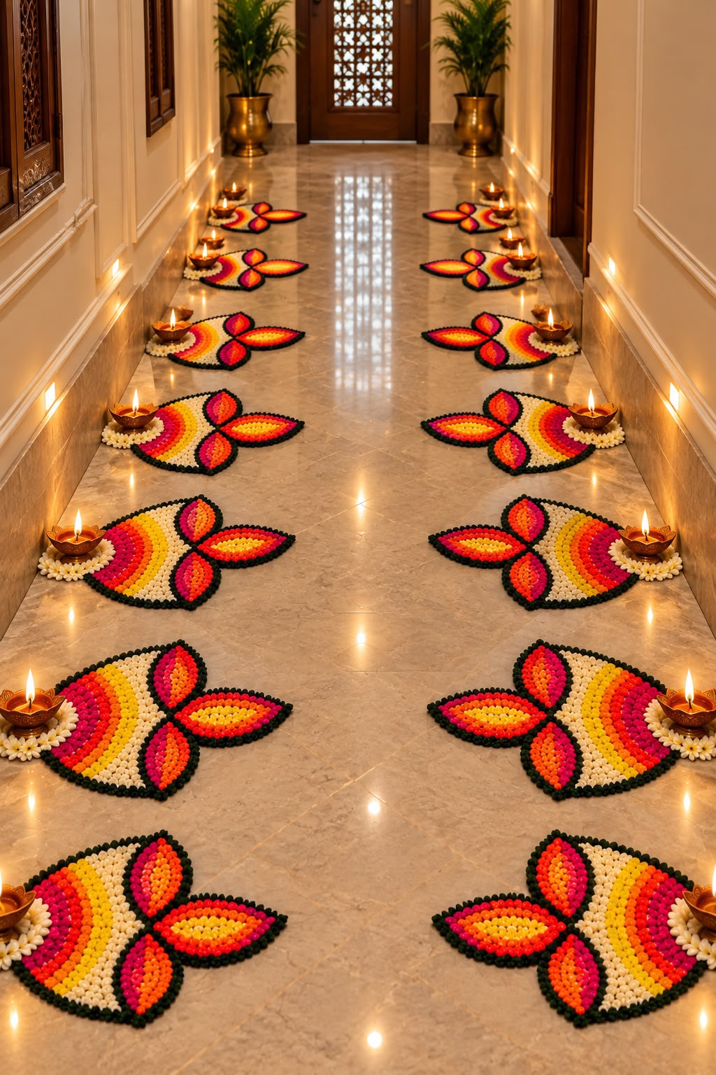 Diya Rangoli Mats
