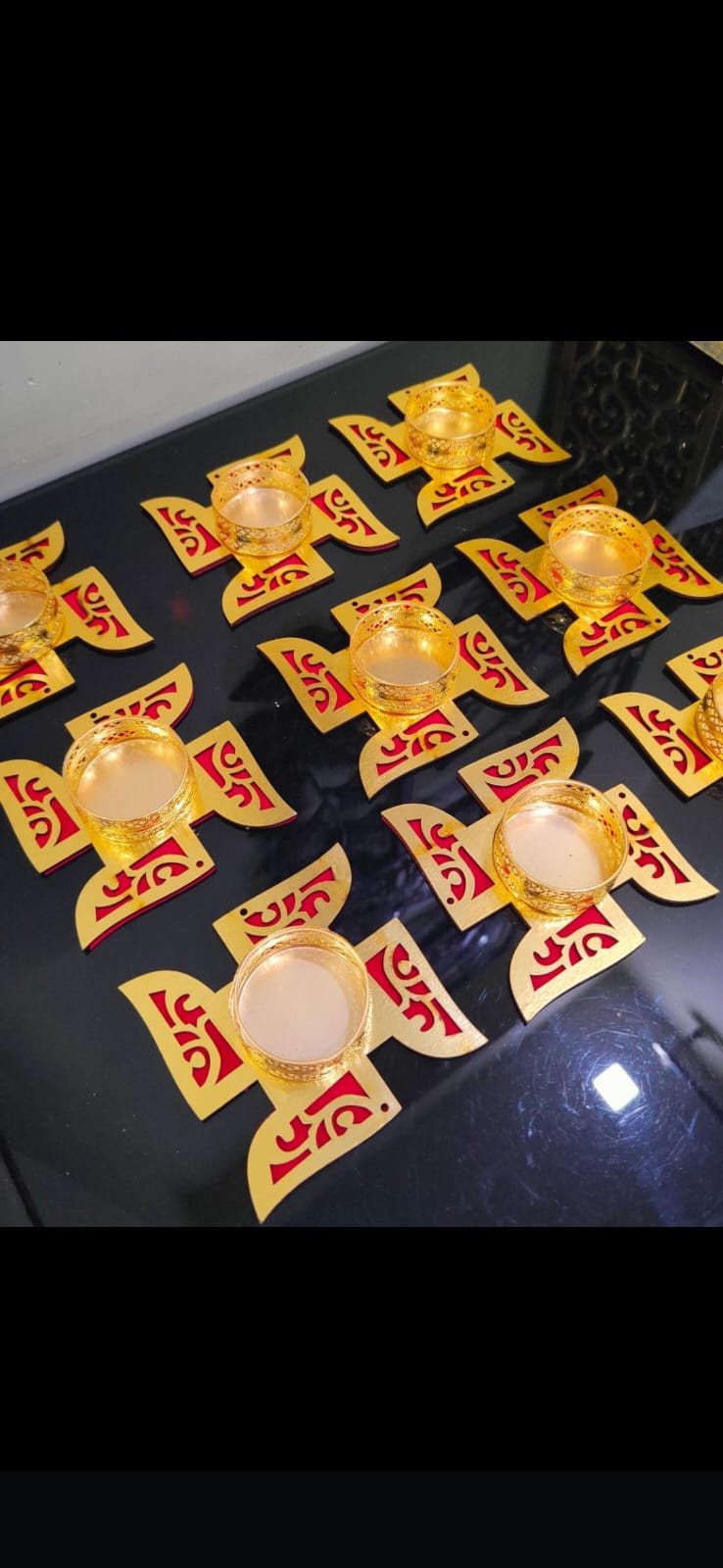 Mdf Swastik diya