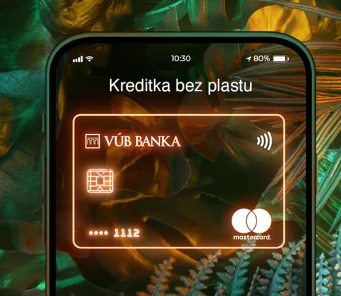 Kreditná karta bez plastu