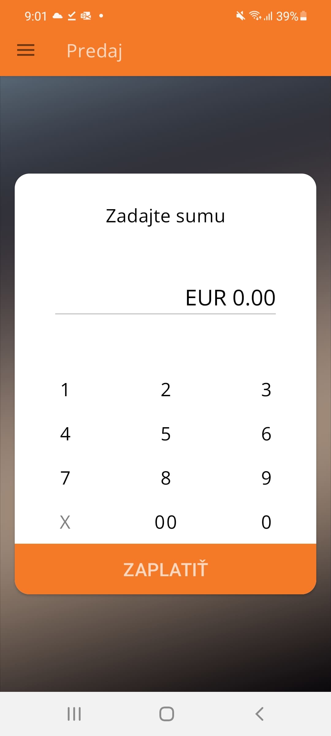 aplikácia VÚB POS terminál