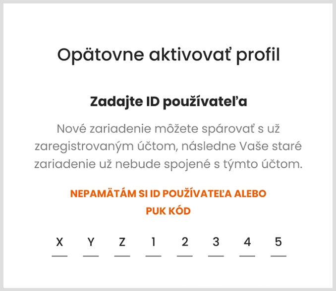 Opätovne aktivovať profil