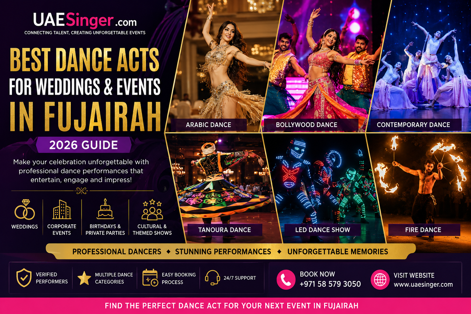 Best Dance Acts for Weddings & Events in Fujairah (2026 Guide) | Hire Professional Dancers