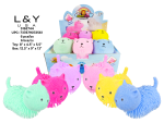 Colorful Shaggy Cat Squishy - 12/pk 3bx/cs image 2