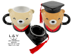 Graduation Bear Ceramic Cup - 12/pk 4bx/cs image 2