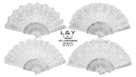 White Hand Fan - 12/pk 50bx/cs image 2