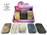 Denim Checker Pattern Nail Clipper Set - 12/pk 20bx/cs image 2