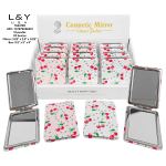 Cherry Print Compact Mirrors - 12/pk 20bx/cs image 2
