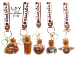 Brown Bear" Drift Bottle Keychains - 12/pk 20bx/cs image 1