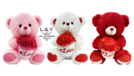 I Love You" Romantic Bear Plushies 30cm - 12" - 12/pk 4bx/cs image 1