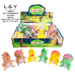 Colorful Dinosaur Squishies - 12/pk 8bx/cs image 1