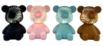 Sitting Bear Hand Held Fan - 12/pk 6bx/cs image 1