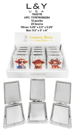 Diamond Highland Cow Print Compact Mirror - 12/pk 20bx/cs image 1