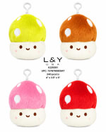 Mushroom Plush Kechains - 12/pk 20bx/cs image 2