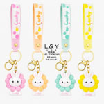 Flower Rabbit Keychains - 12/pk 20bx/cs image 2