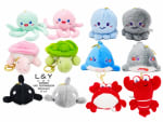 Sea Creatures Plushies Keychains - 12/pk 20bx/cs image 2