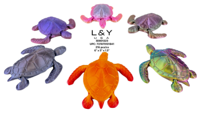 Large 3D Printed Sea Turtles - 12/pk 18bx/cs cs.216