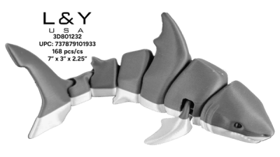 3D Printed Sharks - 12/pk 14bx/cs cs.168