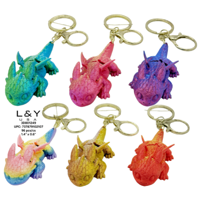 3D Printed Baby Dragon Keychain - 12/pk 8bx/cs cs.96