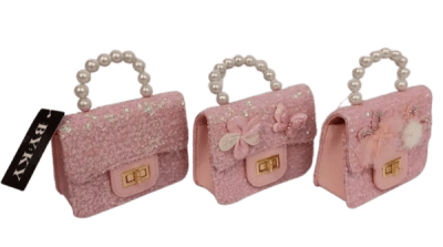 Shiny Sequence Pink Pearl Purse Mix - 1/pk 100bx/cs cs.100