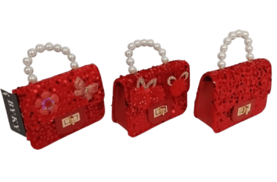 Shiny Sequence Red Pearl Purse Mix - 1/pk 100bx/cs cs.100