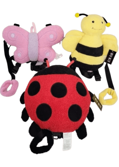 Bugs Assortment Plush W/ Detachable Leash - 12/pk 2bx/cs cs.24