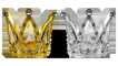 Small Floral Crown Decor Mix Gold and Silver 1.5" - 60/pk 20bx/cs cs.20