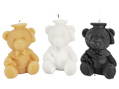 Graduation Bear Candles - 12/pk 12bx/cs cs.144