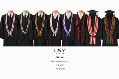 Graduation Ribbon Leis - 12/pk 20bx/cs cs.240