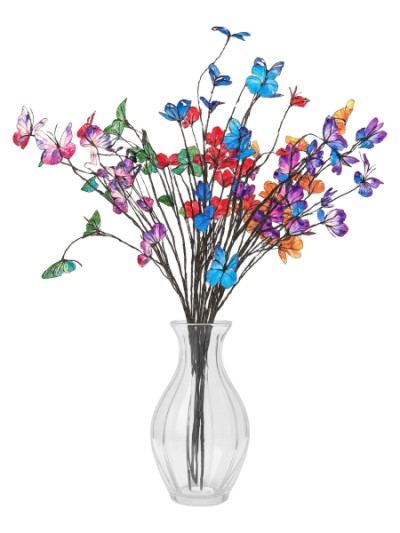 Butterfly Flower Branches - 12/pk 20bx/cs cs.240