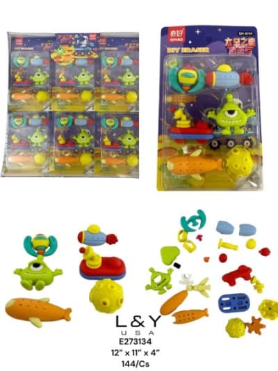 Monter Styled Mini Eraser - 24/pk 12bx/cs cs.288