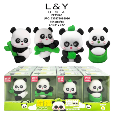 Bamboo Panda Erasers - 12/pk 12bx/cs cs.144