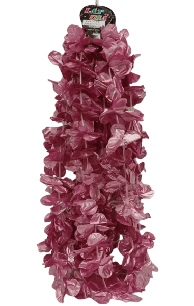 Metallic Pink Leis - 12/pk 25bx/cs cs.300