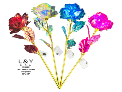 Iridescent Artificial Flowers with LED Lights - 12/pk 20bx/cs cs.240