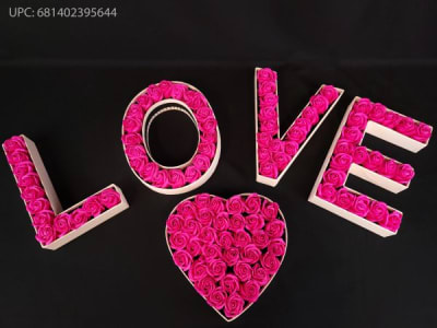 LOVE' Letters RED - 1/pk 12bx/cs cs.12