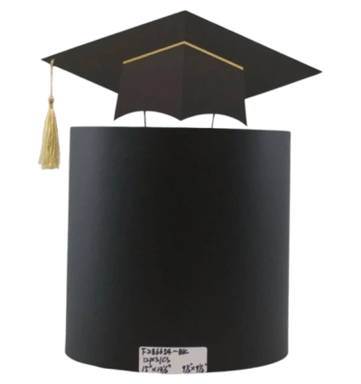 Round Black Graduation Flower Box - 1/pk 12bx/cs cs.12
