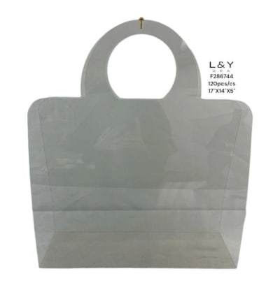 Clear Gift Bag W/ Handle 35cm - 12/pk 10bx/cs cs.120