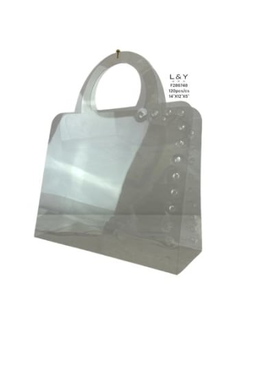 Notebook Styled Clear Gift Bag - 12/pk 10bx/cs cs.120